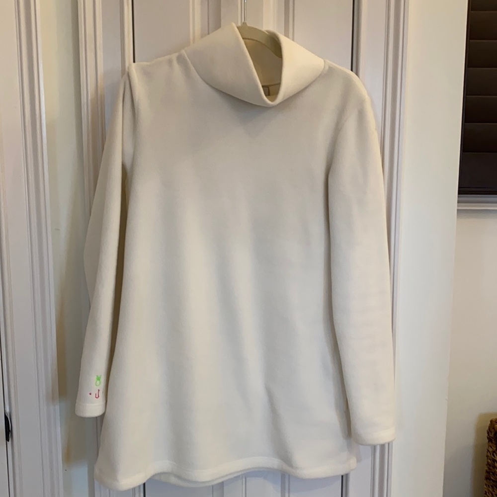 Dudley Stephens ivory fleece tunic